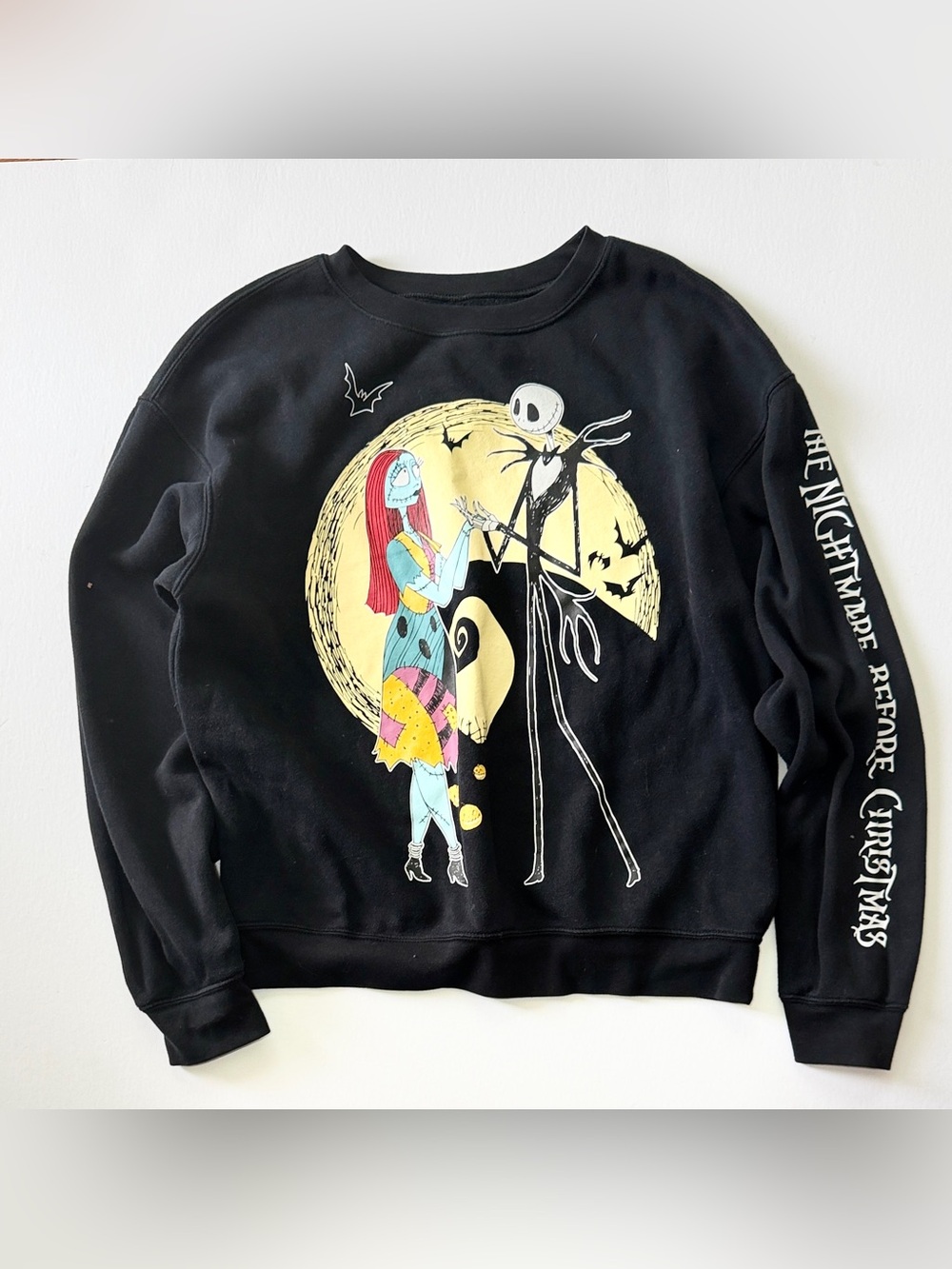 Disney Black The Nightmare Before Christmas Graphic Crewneck